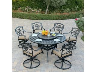 Darlee Outdoor Living Ten Star Cast Aluminum 8-Piece Outdoor Dining Set