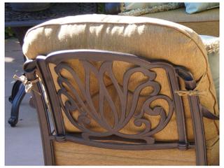 Darlee Outdoor Living Elisabeth Cast Aluminum Antique Bronze 3 Piece Lounge Set