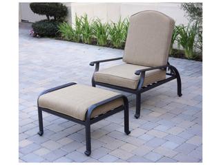 Darlee Outdoor Living Elisabeth Cast Aluminum Antique Bronze 5 Piece Lounge Set
