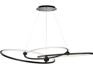 dweLED by WAC Lighting Sidewinder 3-Light Black Chandelier