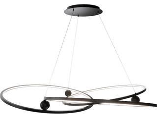 dweLED by WAC Lighting Sidewinder 3-Light Black Chandelier
