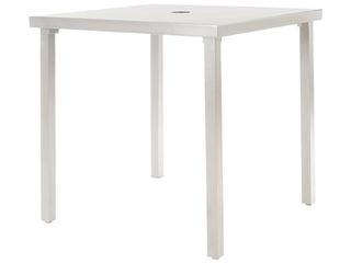 Ebel Cabana Aluminum Square Patio Dining Table with Umbrella Hole