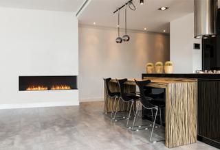 EcoSmart Fire Flex Fireboxes - Right Corner Fireplace