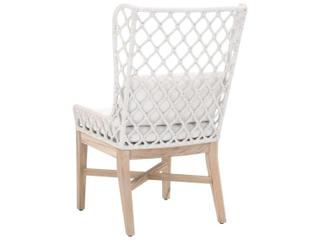 Essentials for Living Outdoor Woven Rope White Speckle Flat Cushion Lounge Chair
