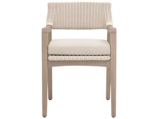 Essentials for Living Outdoor Woven - Outdoor Lucia Wood Wicker Dining Chair