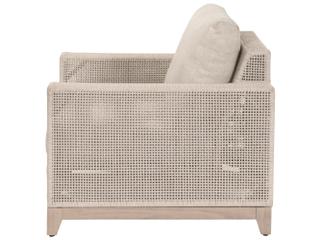 Essentials for Living Outdoor Woven - Outdoor Tropez Wood Cushion Lounge Chair