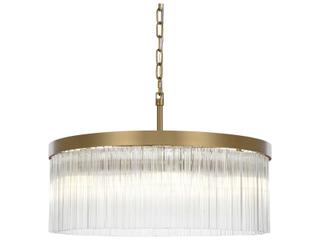 Elegant Lighting Harlow 6-Light Satin Gold Drum Chandelier