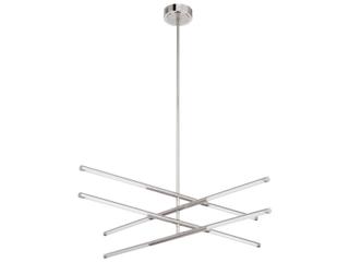 Thesis Overture 8-Light Polished Nickel Linear Chandelier
