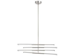 Thesis Overture 8-Light Polished Nickel Linear Chandelier