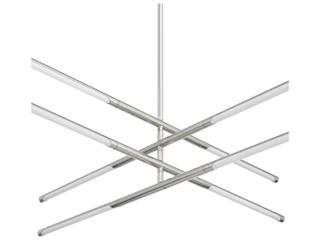 Thesis Overture 8-Light Polished Nickel Linear Chandelier