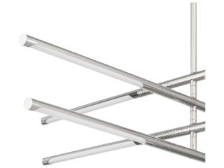 Thesis Overture 8-Light Polished Nickel Linear Chandelier
