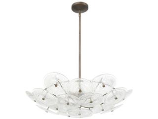 Thesis Avril 6-Light Forged Bronze Chandelier