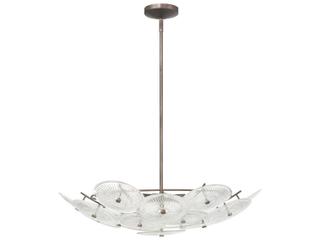 Thesis Avril 6-Light Forged Bronze Chandelier
