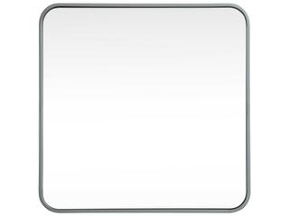 Evermore 24-Inch Square Wall Mirror in Silver