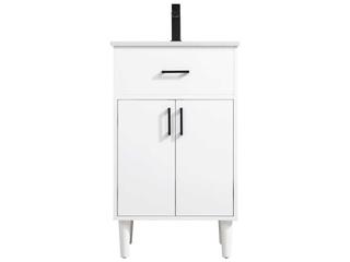 Elegant Lighting Chandler White 20" Vanity