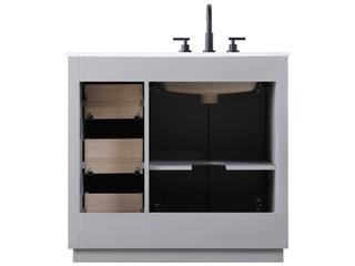 Elegant Lighting Chase Grey Vanity