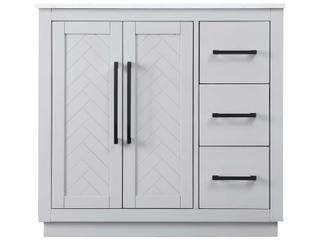 Elegant Lighting Chase Grey Vanity