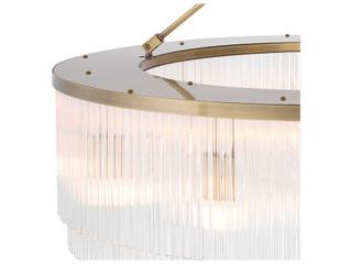 Eichholtz Hector L Light Brushed Brass Chandelier
