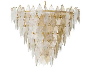 Eichholtz Rhombus L Antique Brass Chandelier