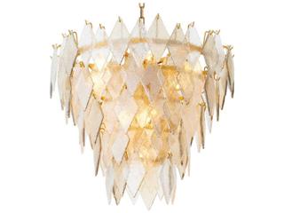 Eichholtz Rhombus S Antique Brass Chandelier