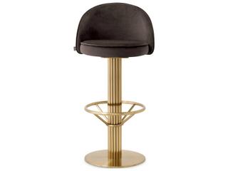 Eichholtz Dorland Velvet Upholstered Swivel Bar Stool