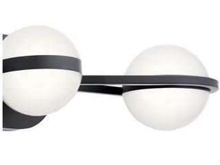Elan Brettin 3-Light Matte Black LED Vanity Light