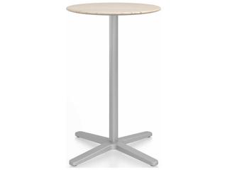 Emeco By Jasper Morrison Round Patio Counter Table with X-Base
