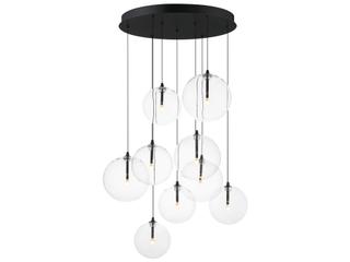 ET2 Global 9-Light Black Globe Pendant