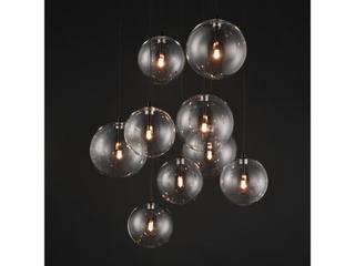 ET2 Global 9-Light Black Globe Pendant