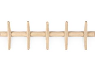 Ethnicraft Pi Wall Coat Rack Varnished Sycamore