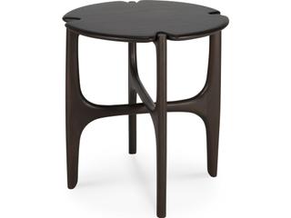 Pi Side Table in Dark Brown Mahogany