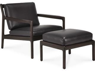 Ethnicraft Jack Mahogany Dark Brown Lounge Chair