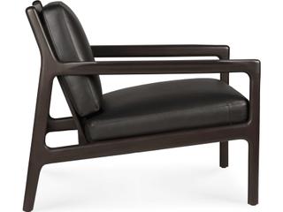 Ethnicraft Jack Mahogany Dark Brown Lounge Chair