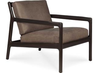 Jack Mahogany Dark Brown Lounge Chair