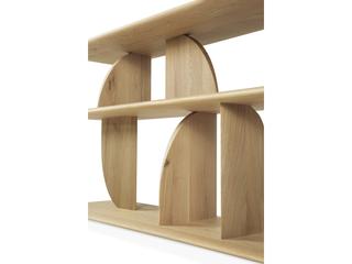 Ethnicraft Geometric Oak Sofa Console