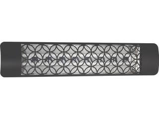 Eurofase Heating 4000 Watt Electric Infrared Dual Element Outdoor Patio Heater Decor Plate Clover 208V