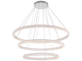 Eurofase Sassi 1-Light Chrome Crystal LED Linear Chandelier