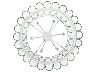 Eurofase Glasbury 6-Light Nickel Drum Chandelier