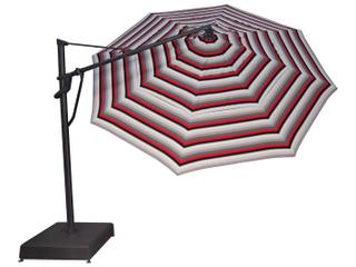 Treasure Garden Special Order Sunbrella Cantilever AKZP Aluminum 11 Foot Octagon Crank Lift Tilt and Lock Outdoor Umbrella