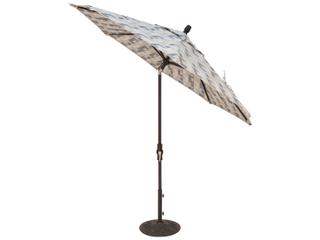 Treasure Garden Market Aluminum 9 Foot Octagon Collar Tilt Crank Lift Outdoor Umbrella