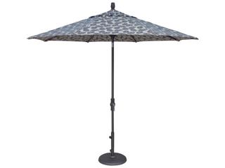 Treasure Garden Market Aluminum 9 Foot Octagon Collar Tilt Crank Lift Outdoor Umbrella