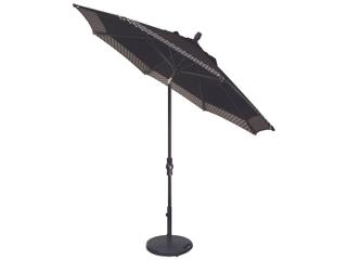 Treasure Garden Quick Ship Market Aluminum 9 Foot Octagon Collar Tilt Crank Lift Patio Umbrella