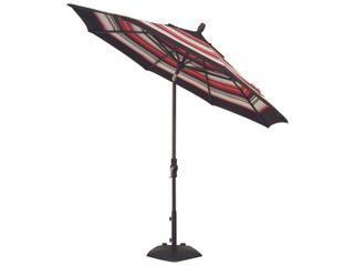 Treasure Garden Quick Ship Market Aluminum 9 Foot Octagon Collar Tilt Crank Lift Patio Umbrella