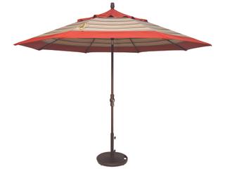 Treasure Garden Special Order Sunbrella Market Aluminum 11 Foot Octagon Collar Tilt Crank Lift Outdoor Patio Umbrella