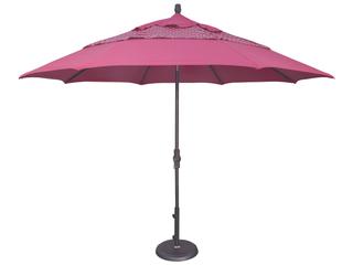 Treasure Garden Special Order Sunbrella Market Aluminum 11 Foot Octagon Collar Tilt Crank Lift Outdoor Patio Umbrella
