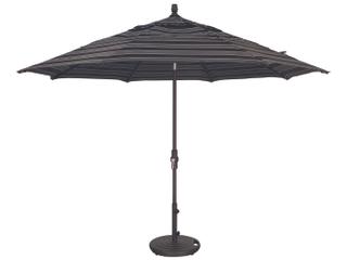 Treasure Garden Special Order Sunbrella Market Aluminum 11 Foot Octagon Collar Tilt Crank Lift Outdoor Patio Umbrella