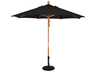 House on the Hill＊umbrella T 90 Treasure Garden Market Wood 9 Foot Octagon Quad Pulley Lift