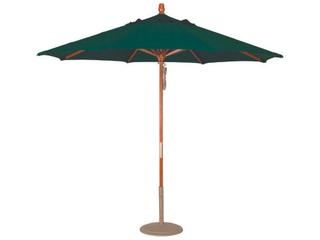 Treasure Garden Quick Ship Market Wood 9 Foot Octagon Pully Lift Patio Umbrella