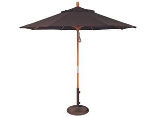 Treasure Garden Quick Ship Market Wood 9 Foot Octagon Pully Lift Patio Umbrella