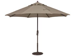 Treasure Garden Market Aluminum 11 Foot Octagon Auto Tilt Crank Lift Outdoor Umbrella